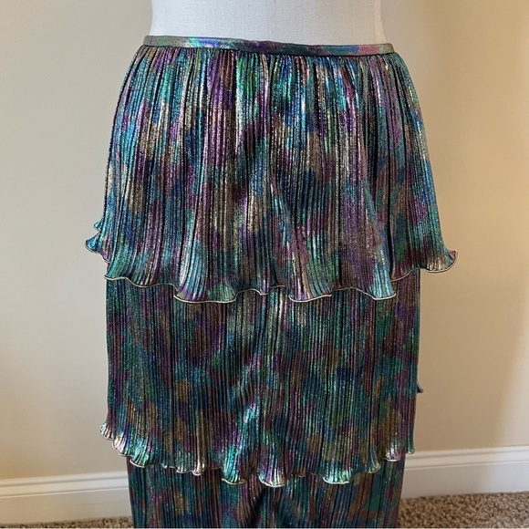 New! Set! Saylor x free people Gianna Top and Skirt metallic nwot 17233 - Picture 11 of 16